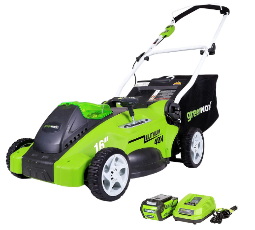 Greenworks 40V 16" Cordless Electric Lawn Mower